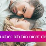 Ich bin nicht dein Spielzeug Sprüche Titelbild Mann und Frau auf dem Bett liegend